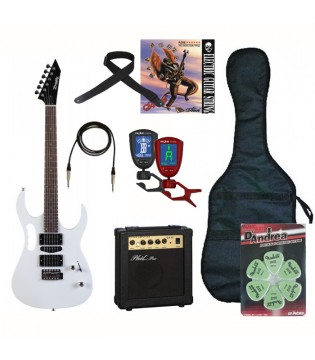 Zombie k-6 Гитарный набор  - гитара, комбик, ремень, чехол, тюнер, шнур, набор медиаторов, струны